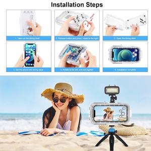 PULUZ Ốp Lặn Chống Nước Ngoài Trời 40M/130ft Ốp Chụp Ảnh Dưới Nước Cho <span class=keywords><strong>iPhone</strong></span> 12 / 12 Pro/13/13 Pro - Product Image 5