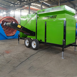 Giá tốt nhất Đen Dirt trommel screener di động đất rung màn hình cho phân compost lớp đất mặt trống màn hình - Product Image 6