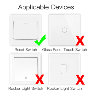 Mini Interruptor Inteligente Moes DIY Tuya ZigBee 3.0, Requiere Hub ZigBee3.0, Funciona con <span class=keywords><strong>Alexa</strong></span> y Google Home, Control por Voz, 1/2 Vías - Product Image 2