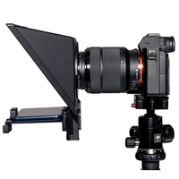 Téléprompteur portable FEELWORLD TP2 avec télécommande sans fil et séparateur de faisceau 70/30 pour enregistrement vidéo et diffusion en direct avec appareil photo reflex numérique