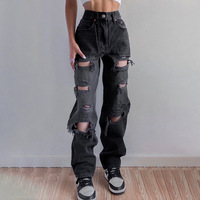 Pantalon OEM personnalisé pour femmes pantalon en jean stretch de grande taille pantalon cargo en jean respirant