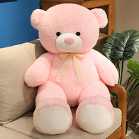 Ours en Peluche Géant Ultra Doux en Gros, Grande Peluche Ours Rose Bleue, Énorme Jouet Animal de Dessin Animé, Cadeau d'Anniversaire