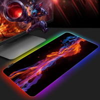Alas Mouse Gaming Persegi Besar RGB Karet/Kain Kustom Grosir, Posisi Akurat, Warna Dapat Disesuaikan, Logo, Stok, RoHS