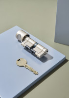 Cylindre de serrure à 5 clés en aluminium avec noyau en zinc