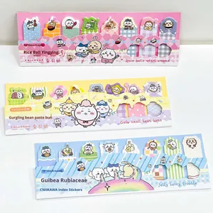 DHF Série Chiikawa – Onglets autocollants de classification pour indexation, motif dessin animé, pour bureau et école, N autocollants - Product Image 3