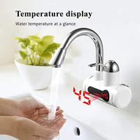 3000W 3-5Seconds Chauffe-Eau Électrique Instantané Robinet Pour Salle De Bain Mur Monté Haïr Robinets Avec Affichage Numérique