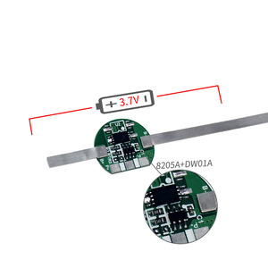 แผงวงจรป้องกันแบตเตอรี่ลิเธียมแบบกึ่งวงกลม 18650 32140 BMS 3.2V 3.7V 2A 3A พร้อมช่องสายไฟด้านบนและแถบนิกเกิล - Product Image 3