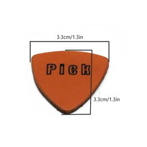 Las púas de <span class=keywords><strong>ukelele</strong></span> de cuero suave producen un tono más cálido para <span class=keywords><strong>ukelele</strong></span> guitarra bajo 4 piezas forma de triángulo (multicolor) - Product Image 5