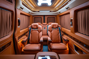 Kit de mise à niveau de l'intérieur en cuir de luxe Relyauto Maybach Design, ensemble complet, éclairage de plafond pour Mercedes Sprinter <span class=keywords><strong>L2H1</strong></span>/L2H2/L3H2 - Product Image 5