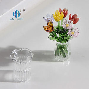 Vĩnh Cửu Hoa Thu Nhỏ Handmade Murano Chụp Đèn Thủy Tinh Thủ Công Món Quà Giáng Sinh Trang Trí-Bó Hoa Nhỏ Hoa Thân Cây - Product Image 6