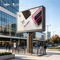 Écran LED extérieur YEROO IP65 P4 monté sur poteau, panneau d'affichage numérique pour la publicité routière