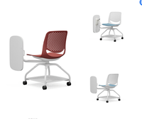 Chaise de bureau extensible moderne à succès avec étagère à roulettes en PP durable