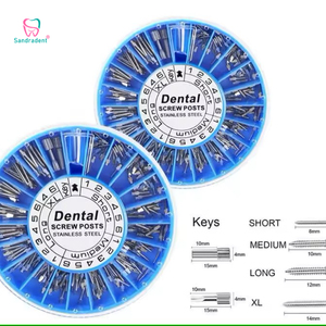 Stainless Steel Gold Plated Dental Screw Post Titanium Dental Screw Posts Golden Plated Manual Dentist Tool for Dentistry - Product Image 4