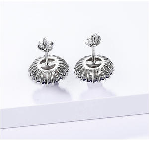 Pendientes <span class=keywords><strong>de</strong></span> plata <span class=keywords><strong>de</strong></span> ley 925 con perlas <span class=keywords><strong>de</strong></span> <span class=keywords><strong>agua</strong></span> dulce, joyería fina <span class=keywords><strong>de</strong></span> alta calidad con cierre <span class=keywords><strong>de</strong></span> tipo tuerca - Product Image 6