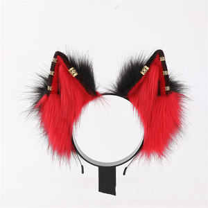 Lobo oreja aro Halloween vampiro demonio tocado accesorios para el cabello Cosplay Prop - Product Image 1