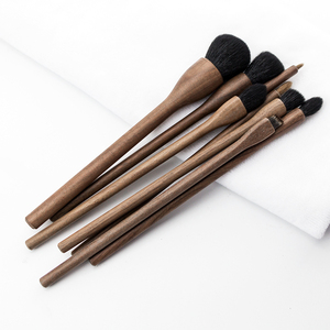 <span class=keywords><strong>BEILI</strong></span>-juego de <span class=keywords><strong>brochas</strong></span> de madera de nogal de alta gama, 100%, colorete hecho a mano, sombra de ojos en polvo, pincel para difuminar, bajo pedido mínimo, 8 uds. - Product Image 6