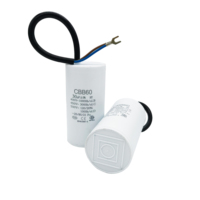 CBB60 30uF 450VAC AC-Motorbetriebskondensator mit Kabel für Waschmaschinen und Wasserpumpen