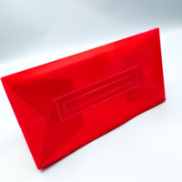 Sacs cadeaux transparents imperméables réutilisables de qualité alimentaire avec estampage à chaud, vente en gros, pour anniversaire, Saint-Valentin, en plastique PP givré avec rivets