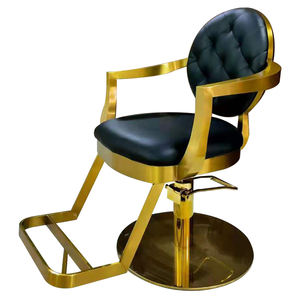 Chaise de barbier moderne à cadre Chaise de <span class=keywords><strong>salon</strong></span> de coiffure Chaise de coiffure en or Vente en gros de meubles de <span class=keywords><strong>salon</strong></span> en métal blanc de luxe <span class=keywords><strong>Salon</strong></span> de beauté - Product Image 5