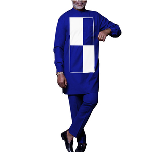 Yibaoli – vêtements traditionnels <span class=keywords><strong>pour</strong></span> hommes, 100 coton ankara wax bazin africain, 2 pièces - Product Image 1
