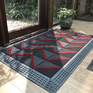 Venta de fábrica, cepillo de nailon EVA, puerta de tienda de bienvenida, entrada, escaleras, alfombrilla de escalera, Felpudo de piso entrelazado para ventas al por mayor - Product Image 4