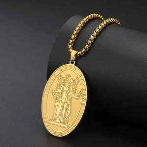 Acier inoxydable Hécate Charm Collier Gravé <span class=keywords><strong>Civilisation</strong></span> <span class=keywords><strong>Grecque</strong></span> Hécate Collier Amulette Bijoux Cadeaux pour Femmes Hommes - Product Image 4