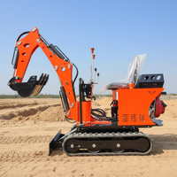 Mini-excavatrice sur chenilles ZNW-08 à commande PLC, moteur Koop haute efficacité, garantie 1 an pour l'aménagement paysager, la plantation et le creusement de fosses