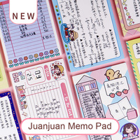 Bloc-notes de conception de notes de personnage Original mignon bloc-notes d'impression personnalisé détacher lettre papier à écrire bloc-notes