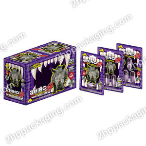 Paquete de Pastillas Rhino69 con Efecto Lenticular 3D Impreso Personalizado, con Cierre y Orificio para Colgar - Product Image 6