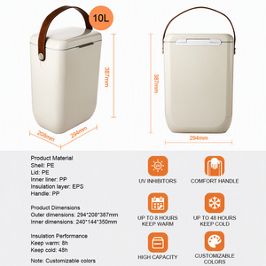 Seau isotherme portable pour bouteilles de vin, refroidisseur isolé pour restaurant, hôtel, fête en plein air, fournisseur de marques privées - Product Image 3