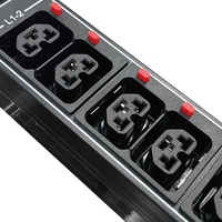 PDU IP intelligent triphasé 36 C39 avec mesure et SNMP, unité de distribution d'alimentation intelligente pour rack, 6x30A MCB, disjoncteur pour rack de serveur, 10AWG UL