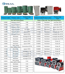 ธุรกิจ<span class=keywords><strong>2</strong></span>สีที่กำหนดเองแผ่นแสตมป์เลเซอร์แกะสลักตนเองหมึกยางวันที่แสตมป์ - Product Image 6
