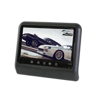 Eidada-Appui-tête MP5 TFT LCD 9 pouces 800x480, avec boutons tactiles, USB FM, pour divertissement sur siège arrière
