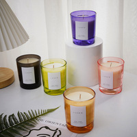Bougie en cire de soja en forme de branche d'arbre personnalisée, cadeau de Noël, pot en verre, fabrication artisanale, écologique, brûle de 12 à 24 heures, boîte cadeau