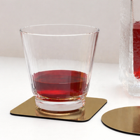Sous-verres personnalisés en acier inoxydable, gravables au laser, formes multiples avec support en EVA pour café, bar, restaurant