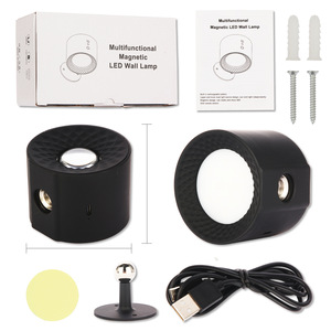 Lámpara <span class=keywords><strong>de</strong></span> <span class=keywords><strong>Pared</strong></span> Magnética 3 Colores Recargable Regulable Lámpara <span class=keywords><strong>de</strong></span> Noche Ajustable con Control Táctil y Remoto - Product Image 4