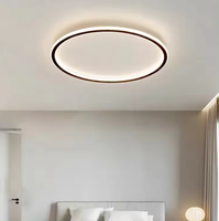 Plafonnier LED Rond Ultra Mince pour Chambre à Coucher Design Moderne en Acrylique pour le Salon