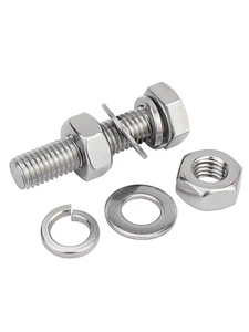 Bán buôn tùy chỉnh 304 thép không gỉ M6, M8, M10, M12, M16 bu lông lục giác bên ngoài, din931 lục giác hạt và bu lông với máy giặt - Product Image 4