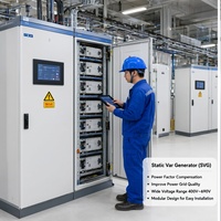 Compensateur de puissance réactive Aiberson SVG, armoire de correction du facteur de puissance industrielle, application réseau 400V 690V 50 60Hz