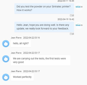 SLS PA12-Polvo de nailon para <span class=keywords><strong>impresora</strong></span> <span class=keywords><strong>3D</strong></span>, polvo de poliamida 12 probado en Formlab/EOS/Sinterit/Sintratec SLS - Product Image 6