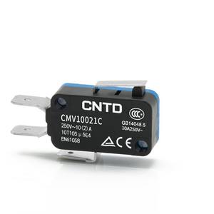 Microinterruptor de Límite Miniatura CMV10021C de CNTD Changde Electric, Auto-Reiniciable, 10A, Tipo Botón, para Diversas Aplicaciones - Product Image 1