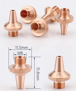 Boquilla láser de fibra Raytools/Ospri/Au3tech boquilla láser de doble capa de cobre para maquina cortadora láser boquilla de - Product Image 6