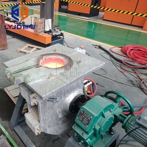 100kg 500kg 1t Lò Đúc cảm ứng kim loại phế liệu sắt thép đồng nóng chảy lò 2t 5 tấn thiết bị nóng chảy công nghiệp - Product Image 3