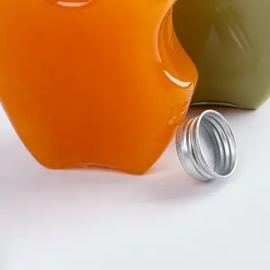 Mùa hè nóng bán nhựa rõ ràng pet chai nước táo uống chai với nhôm bạc Mũ 250ml - Product Image 3