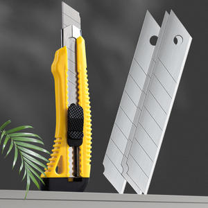 Cuchillo utilitario Big Iron 80 de 15x3.7 cm, amarillo, hoja de 18 mm, cortador de papel de alta calidad para oficina y uso diario - Product Image 2