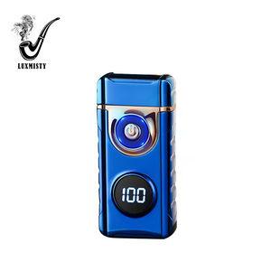 ولاعة إلكترونية قابلة لإعادة الشحن بمنفذ Type-C للشحن السريع، ولاعة USB بقوس مزدوج للسجائر الإلكترونية، ولاعة مقاومة للرياح مع إضاءة - Product Image 2