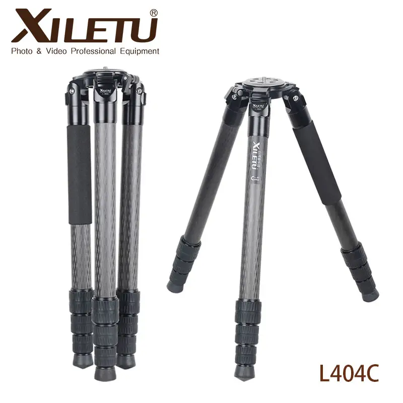 XILETU L404C Professional lightweight portable DSLR camera frame hunting carbon fiber tripod