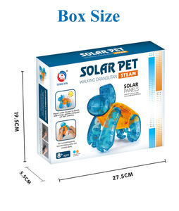 Nhà Máy khuyến mại STEM lắp ráp năng lượng mặt trời dễ thương trong suốt đười ươi Robot đồ chơi năng lượng mặt trời đồ chơi - Product Image 5
