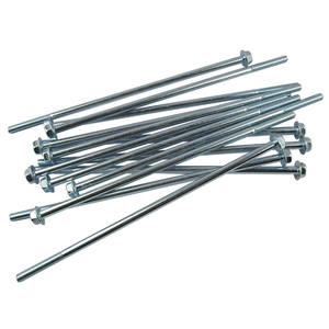 Varilla Roscada Extendida M6*195 de Acero para Generador con Acabado de Zinc, Brida Hexagonal, Antioxidante y Antirrobo - Product Image 2