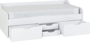 Single <strong>Day</strong> <strong>Bed</strong> White Sofa <strong>Bed</strong> Pine Wood <strong>with</strong> Large Space <strong>Drawer</strong> Colors Available - Product Image 4